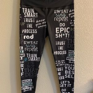 Peloton Do Epic Shit leggings as XXL